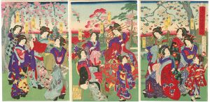 Chikanobu/A Garden of Courtesians in Bishu[尾州楼娼妓園の図]