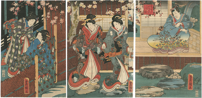 Toyokuni III “Yasasugata azuma no utsushie”／