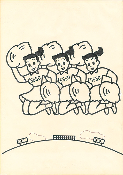 Harada Osamu “Painting: Cheerleaders(tentative title)”／