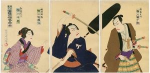 Kunichika/Kabuki Actors Prints[明治座新狂言　金紋先箱誉鎗持]
