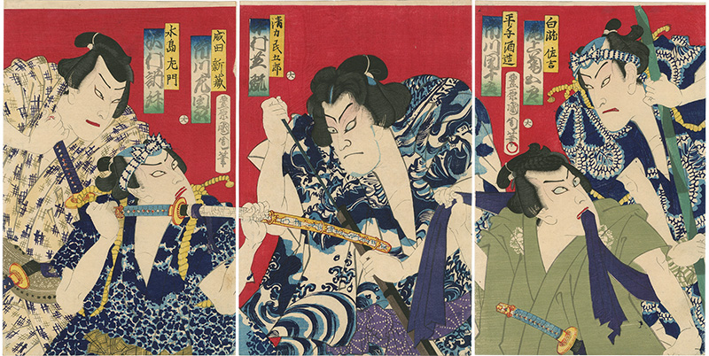 Kunichika “Kabuki Actors Print”／