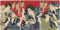 <strong>Kunichika</strong><br>Kabuki Actors Print