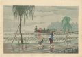 <strong>Kiyochika</strong><br>Rain at Shinobazu Pond