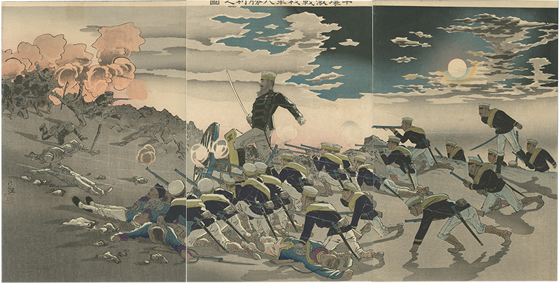 Kiyochika “The Battle of Pyong-yang”／