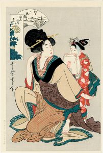 Utamaro/【Reproduction】[江戸六玉顔 此君 子供を愛す【復刻版】]