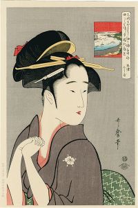 Utamaro/Courtesan Kamekichi【Reproduction】[五津から歌　芸者亀吉【復刻版】]