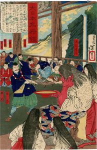 Yoshitoshi/Mirror of Famous Generals of Great Japan/ Oeyamashutendoji[大日本名将鑑　大江山酒呑童子]