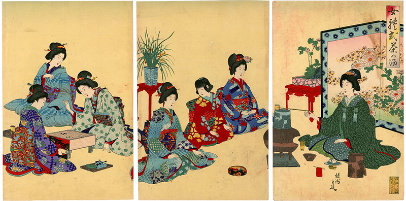 Chikanobu “Manners and Ceremonies for Women: Tea Ceremony”／