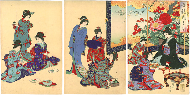 Chikanobu “Manners and Ceremonies for Women”／