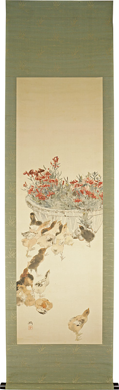 Yoshida Hiroshi “Painting : Chicks”／