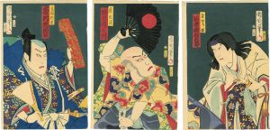 Kunichika/Kabuki Play: Rensho Monogatari[蓮生物語]