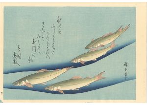 広重初代｢魚づくし　鮎【復刻版】｣