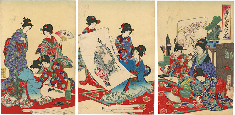 Chikanobu “Manners and Ceremonies for Women: Drawings”／