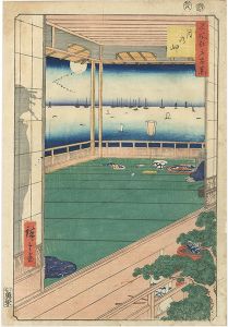 Hiroshige I/100 Famous Views of Edo / Moon Viewing Point[名所江戸百景　月の岬]