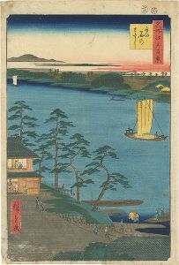 Hiroshige I/100 Famous Views of Edo / Ferry at Niijuku[名所江戸百景　にい宿のわたし]