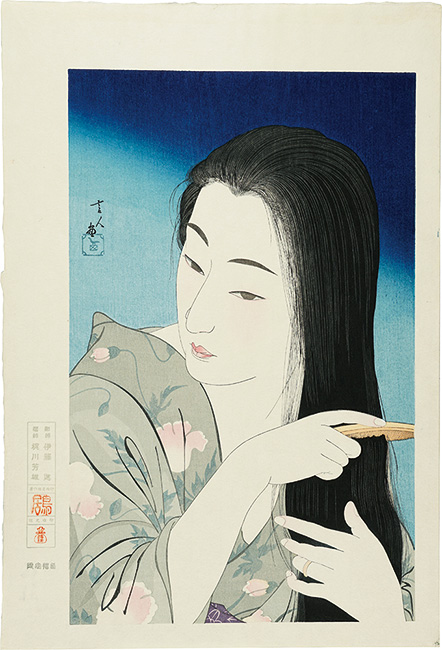 Torii Kotondo “Hair Combing【Reproduction】”／