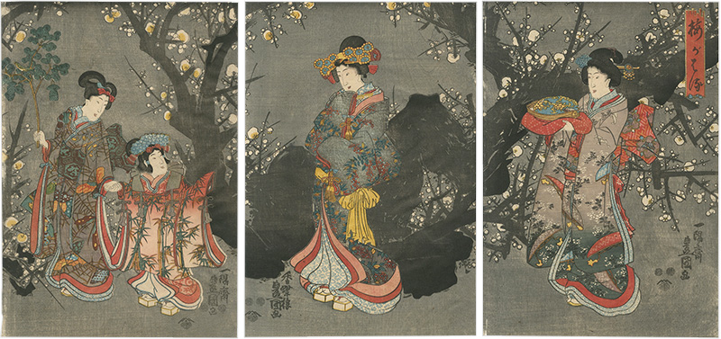 Toyokuni III “Plum Blossoms in Spring”／