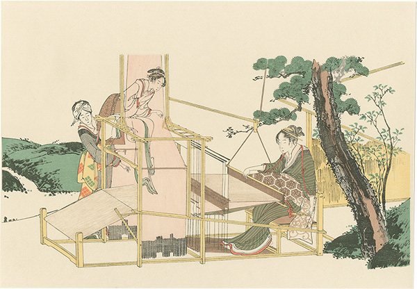 Hokusai “Weaving【Reproduction】”／