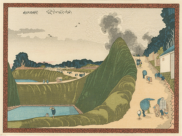 Hokusai “Ushigafuchi at Kudan in Edo 【Reproduction】”／