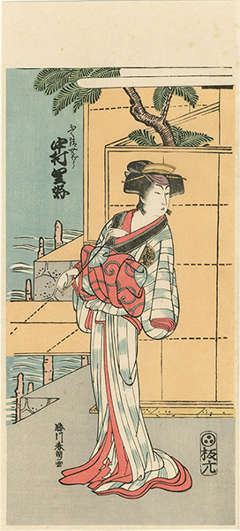 Hokusai “The Actor Nakamura Riko in the Role of the Wife of Fukukiyo”／