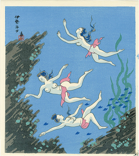 Tokuriki Tomikichiro “Female Divers in Ise”／