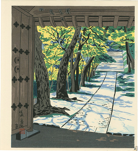 Tokuriki Tomikichiro “Nison-in Temple in Saga”／