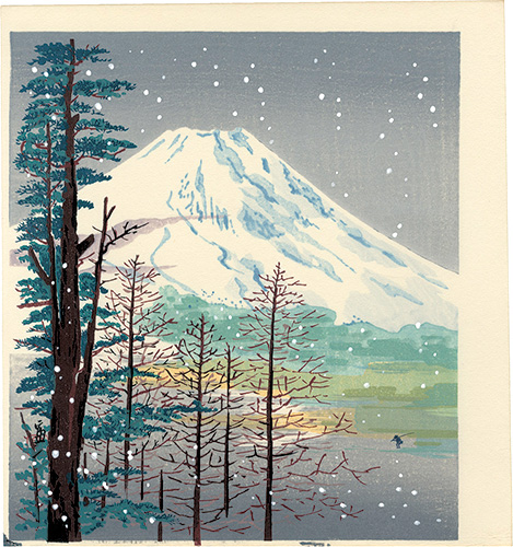 Tokuriki Tomikichiro “Mount Fuji Covered with Snow (tentative title)”／