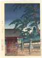 <strong>Kawase Hasui</strong><br>Spring rain(Gokokuji Temple)