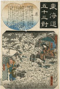 Hiroshige I/The Fifty-three Pairings for the Tokaido / Hara[東海道五十三対　原]