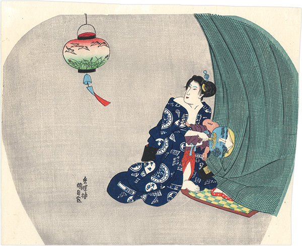 Kunisada I “Evening Breeze (tentative title)【Reproduction】”／