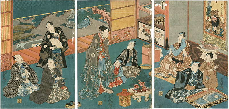 Toyokuni III “Kabuki Actors Print”／