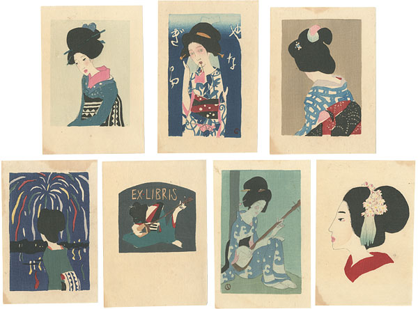 Takehisa Yumeji “Mini woodblock prints”／