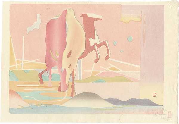 Sakamoto Hanjiro “Horses in the Sunrise (tentative title)”／
