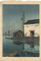 <strong>Kawase Hasui</strong><br>Rain at Ushibori