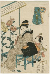 Kunisada I/Amusements During the Five Seasonal Festivals in an Abundant Year / The Chrysanthemum Festival[豊歳五節句ノ遊　重陽の節句]