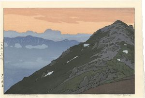 吉田遠志｢夕の燕岳｣