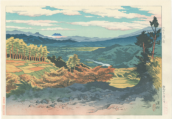 Ito Shinsui “Ten Views of Shinano Province / Takibara, Kitasaku”／