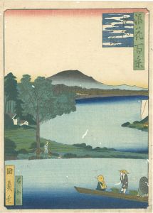 Kunikazu/One Hundred Views of Naniwa / Mitsugashira at Nagara[浪花百景　長柄三頭]