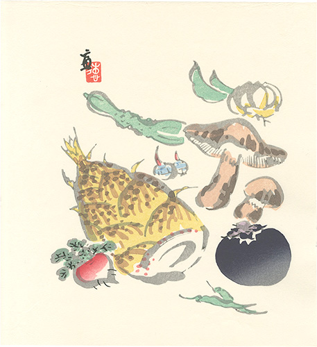 Tokuriki Tomikichiro “Vegetables (tentative title)”／