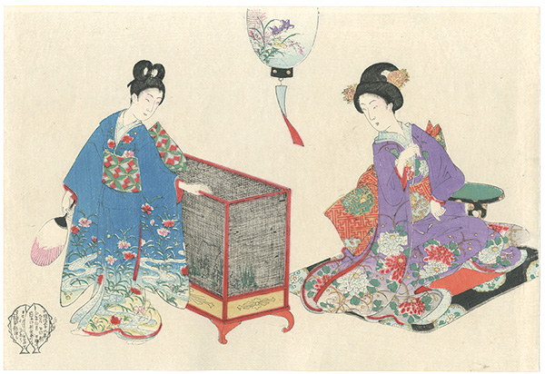 Chikanobu “Women's Customs / Insect Cage (tentative title)”／