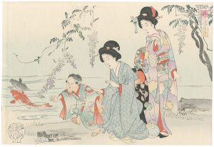 Chikanobu/Women's Customs / May (tentative title)[婦人風俗鏡　皐月（仮題）]