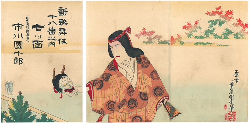 Kunichika “Eighteen Best Kabuki Plays : Nanatsumen”／