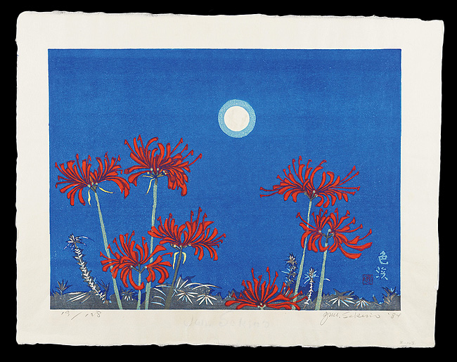 Sekino Junichiro “The Narrow Road to the Deep North No. 57: Irogahama (Spider Lilies)”／