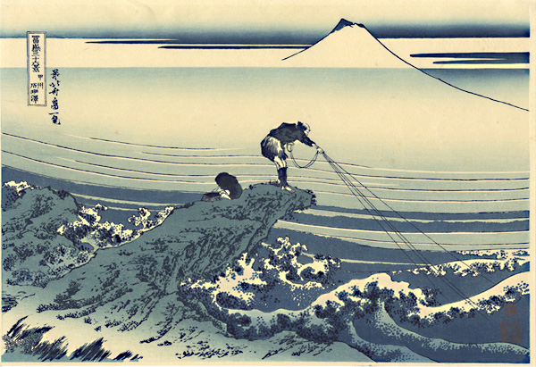 Hokusai “Thirty-six views of Mt. Fuji / Kajikazawa in Kai Province【Reproduction】”／