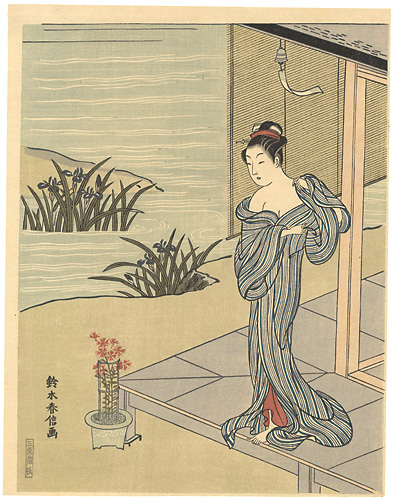 Harunobu “Evening Breeze (tentative title)【Reproduction】”／