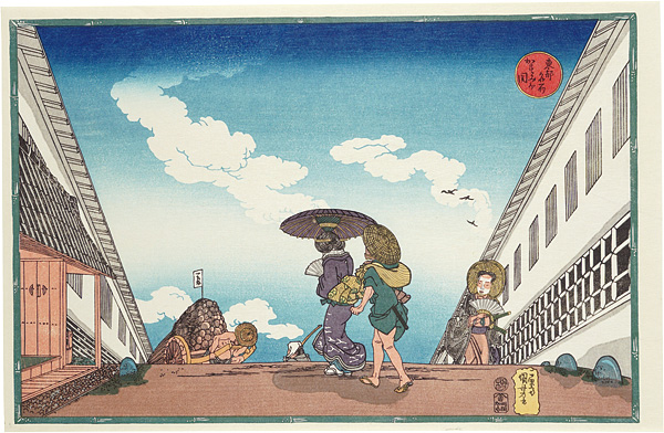 Kuniyoshi “Famous Places in the Eastern Capital / Kasumi-ga-seki【Reproduction】”／