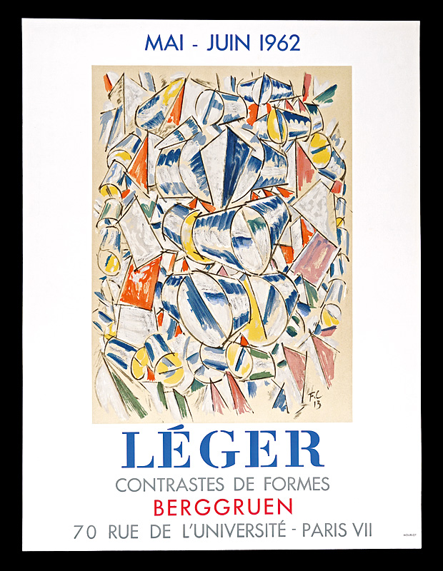 Fernand Léger “LEGER Exhibition Poster : CONTRASTES DE FORMES”／