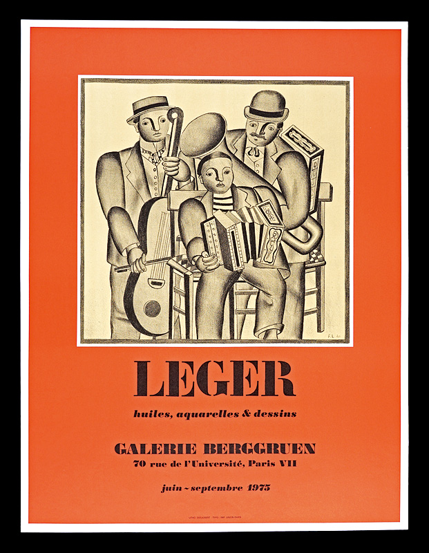 Fernand Léger “LEGER Exhibition Poster : huiles,aquarelles & dessins”／