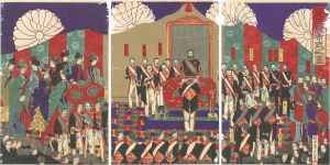Chikanobu/The Ceremony of the Promulgation of the Constitution[憲法発布式之図]