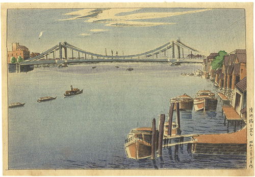 Ishiwata Koitsu (Shoichiro) “A View of the Kiyosu Bridge”／